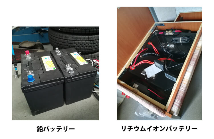 キャンピングカー用リチウムイオンバッテリーVLS12-200 キャンピングカー用リチウムイオンバッテリーVLS12-100